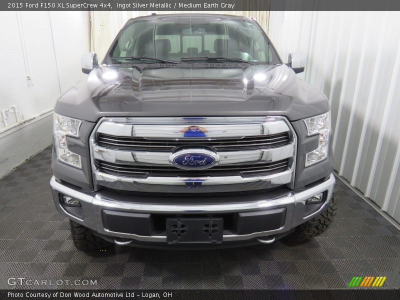 Ingot Silver Metallic / Medium Earth Gray 2015 Ford F150 XL SuperCrew 4x4