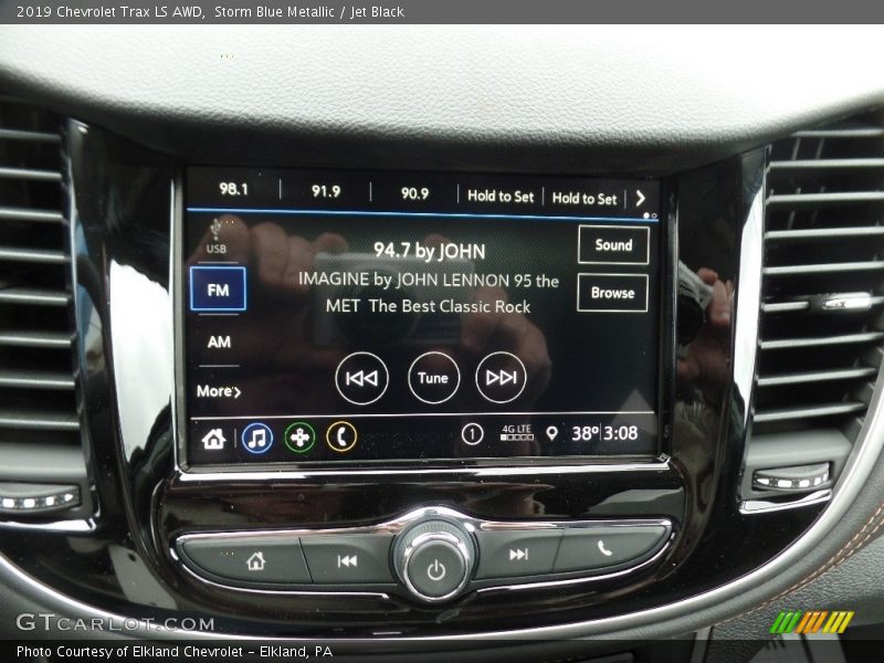 Storm Blue Metallic / Jet Black 2019 Chevrolet Trax LS AWD