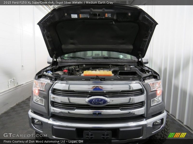 Ingot Silver Metallic / Medium Earth Gray 2015 Ford F150 XL SuperCrew 4x4