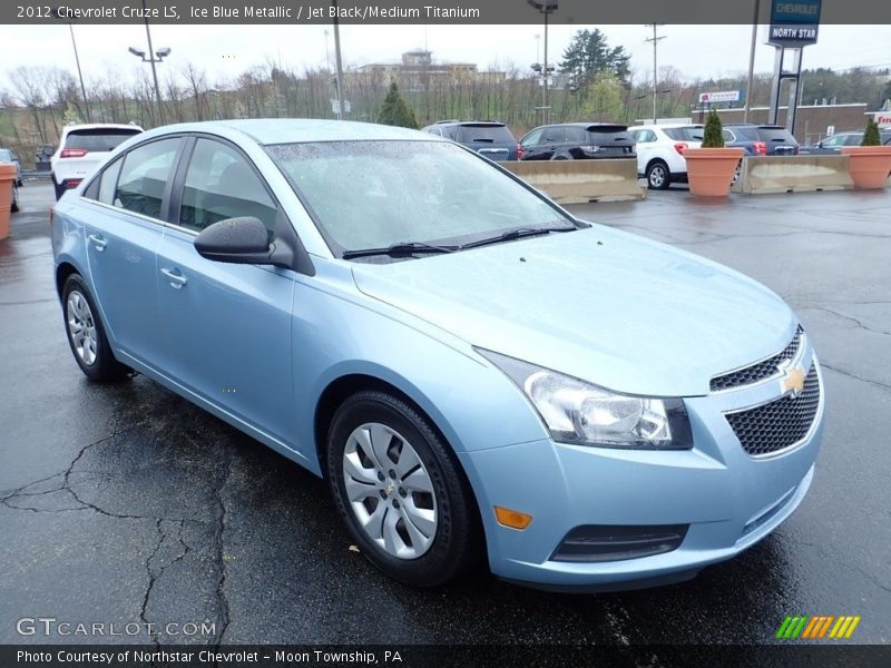 Ice Blue Metallic / Jet Black/Medium Titanium 2012 Chevrolet Cruze LS