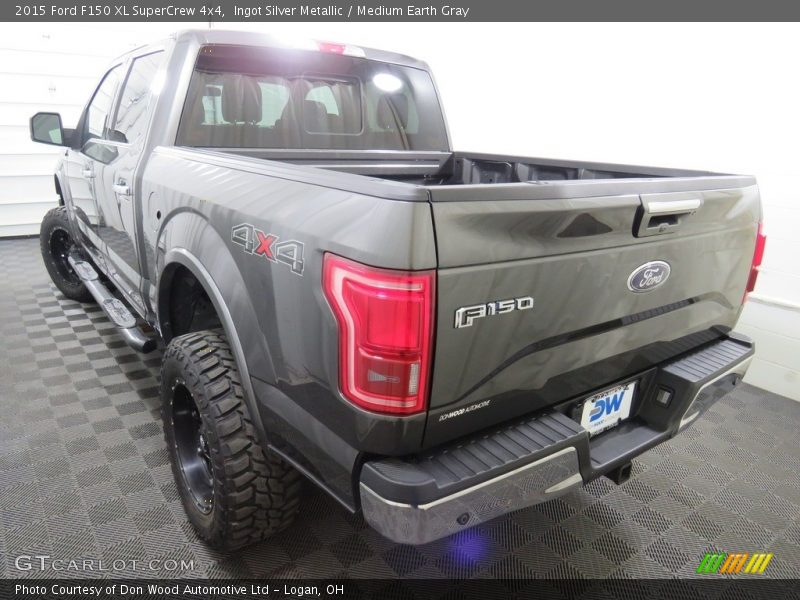 Ingot Silver Metallic / Medium Earth Gray 2015 Ford F150 XL SuperCrew 4x4
