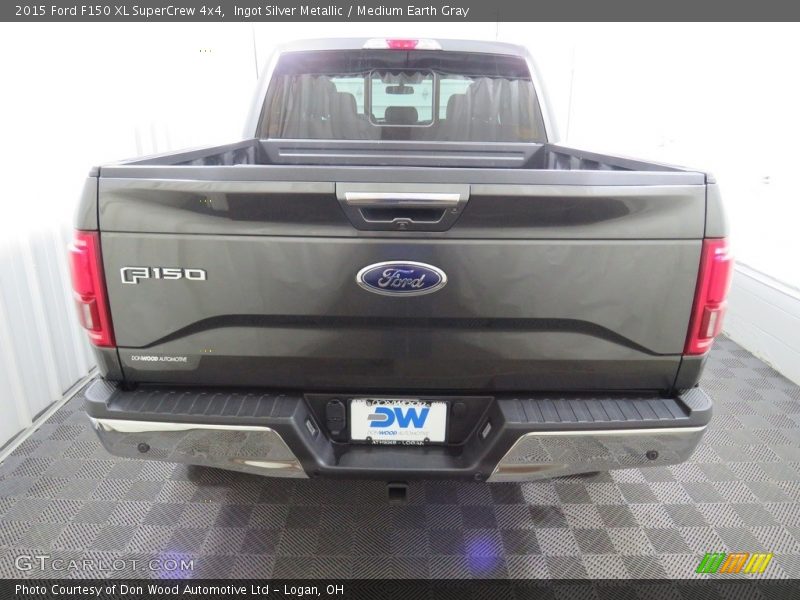 Ingot Silver Metallic / Medium Earth Gray 2015 Ford F150 XL SuperCrew 4x4