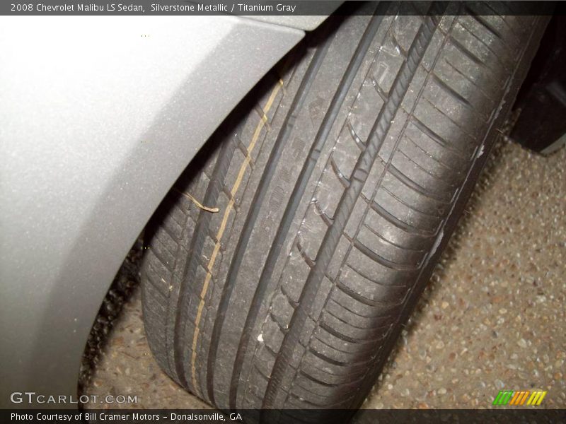 Silverstone Metallic / Titanium Gray 2008 Chevrolet Malibu LS Sedan