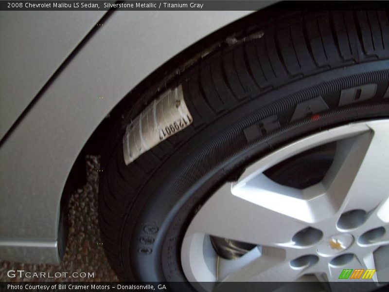 Silverstone Metallic / Titanium Gray 2008 Chevrolet Malibu LS Sedan