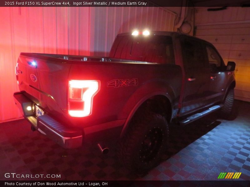 Ingot Silver Metallic / Medium Earth Gray 2015 Ford F150 XL SuperCrew 4x4