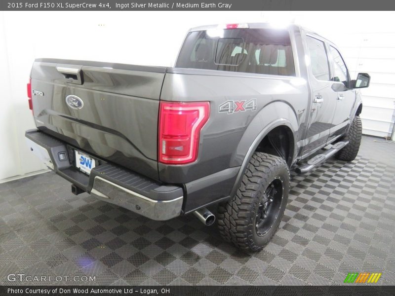 Ingot Silver Metallic / Medium Earth Gray 2015 Ford F150 XL SuperCrew 4x4