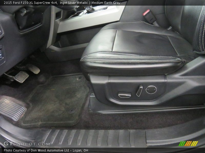 Ingot Silver Metallic / Medium Earth Gray 2015 Ford F150 XL SuperCrew 4x4
