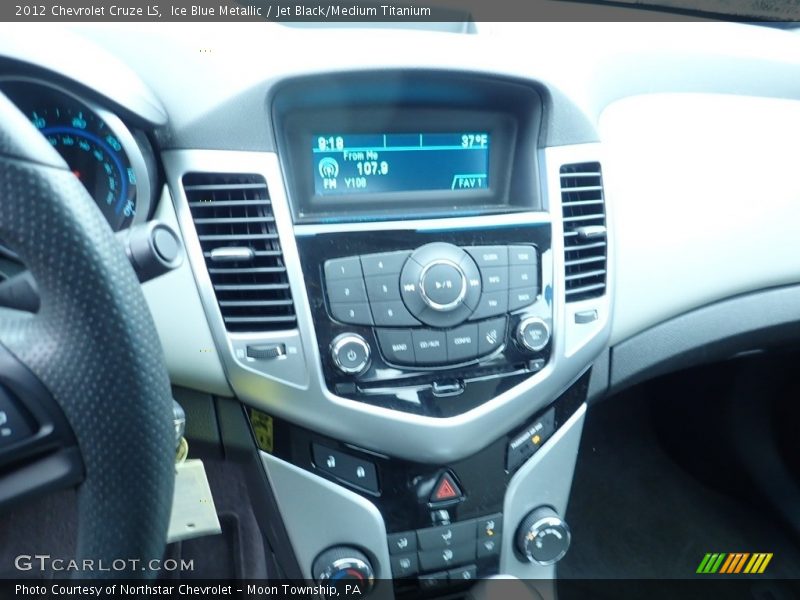 Ice Blue Metallic / Jet Black/Medium Titanium 2012 Chevrolet Cruze LS