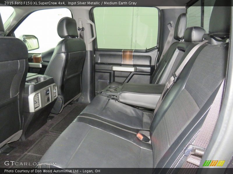 Ingot Silver Metallic / Medium Earth Gray 2015 Ford F150 XL SuperCrew 4x4