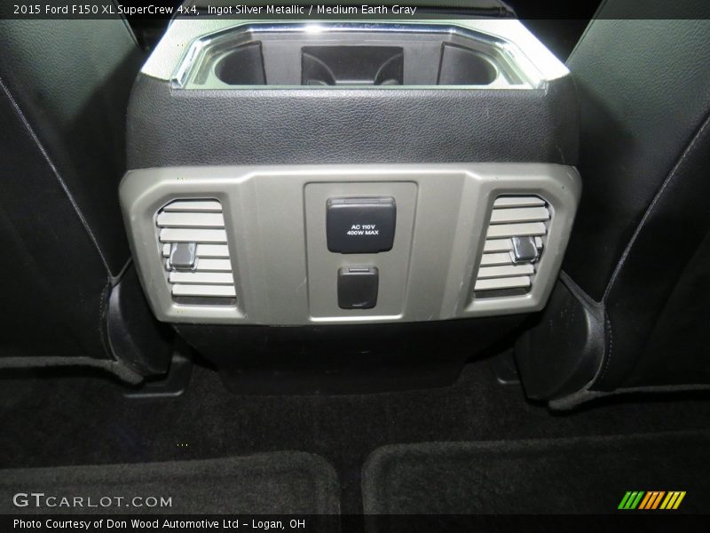 Ingot Silver Metallic / Medium Earth Gray 2015 Ford F150 XL SuperCrew 4x4