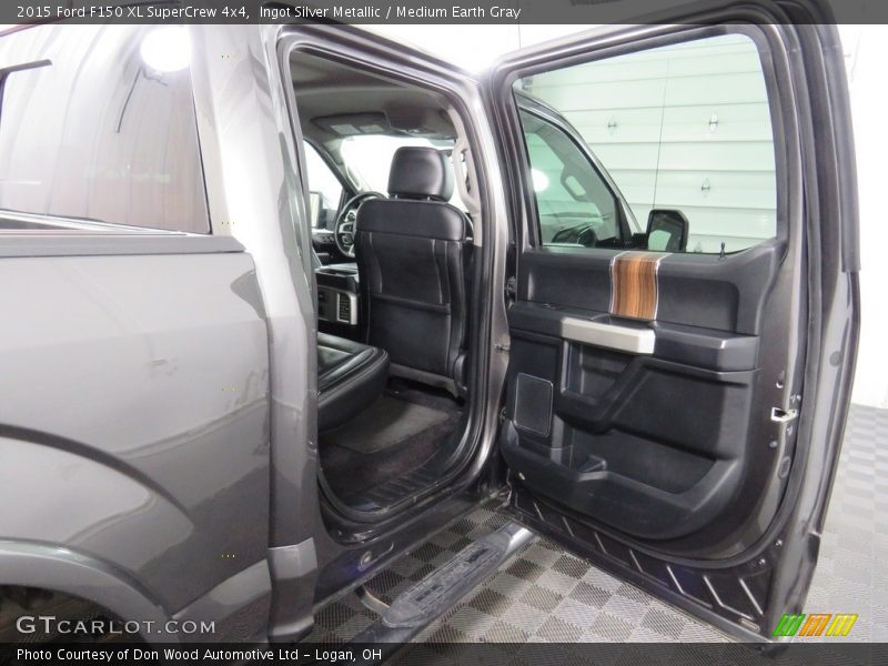 Ingot Silver Metallic / Medium Earth Gray 2015 Ford F150 XL SuperCrew 4x4