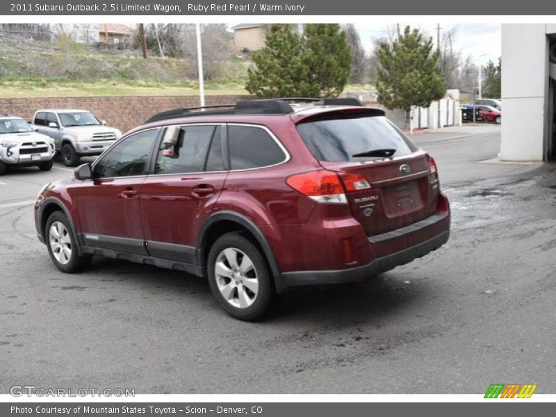 Ruby Red Pearl / Warm Ivory 2011 Subaru Outback 2.5i Limited Wagon