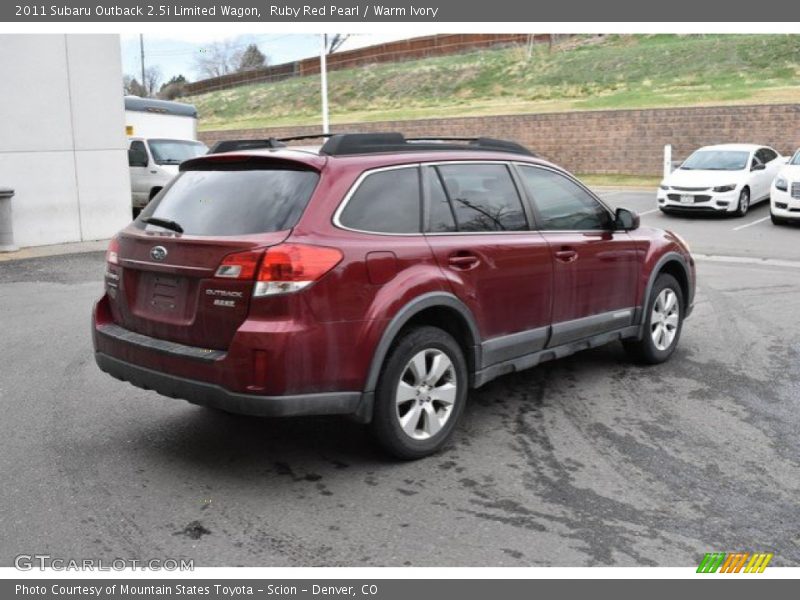 Ruby Red Pearl / Warm Ivory 2011 Subaru Outback 2.5i Limited Wagon