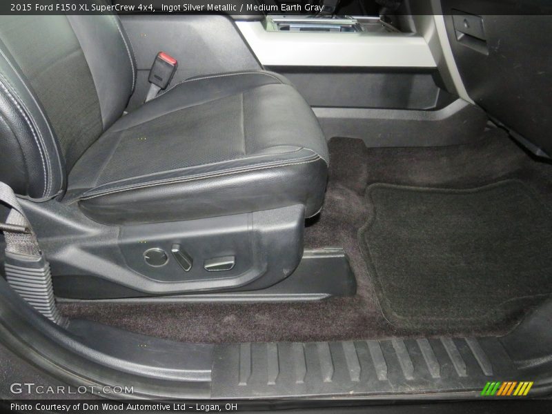 Ingot Silver Metallic / Medium Earth Gray 2015 Ford F150 XL SuperCrew 4x4