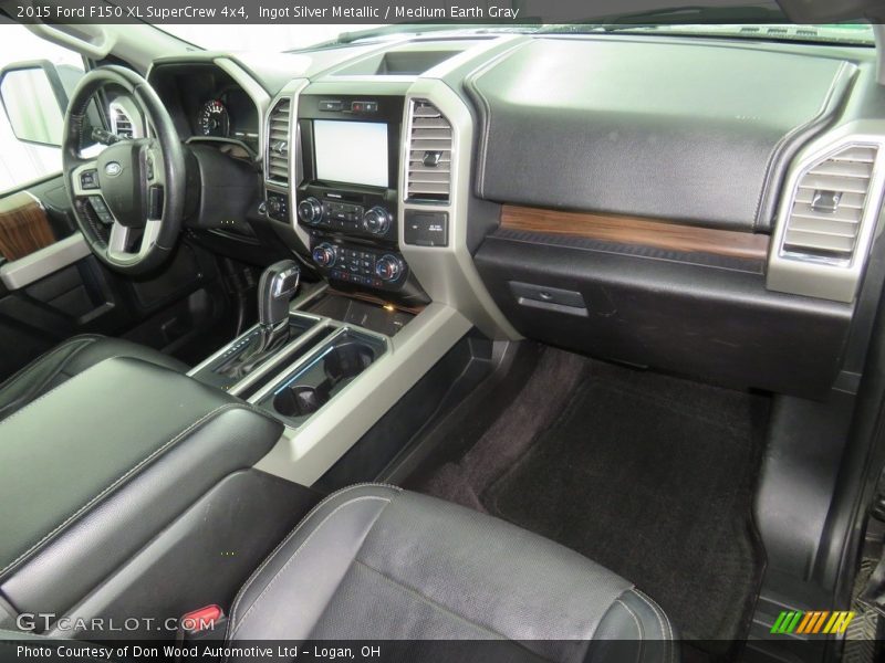 Ingot Silver Metallic / Medium Earth Gray 2015 Ford F150 XL SuperCrew 4x4
