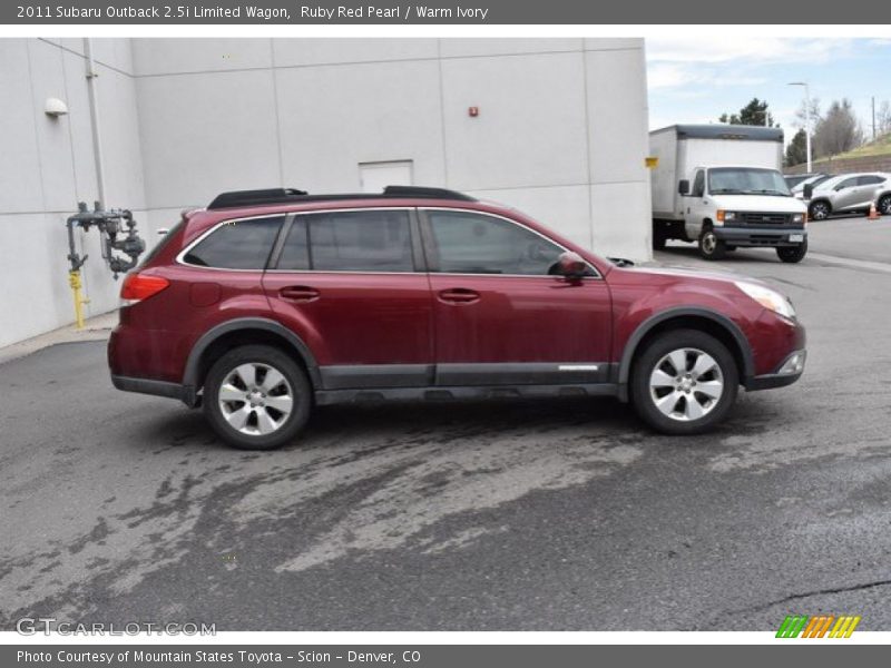 Ruby Red Pearl / Warm Ivory 2011 Subaru Outback 2.5i Limited Wagon