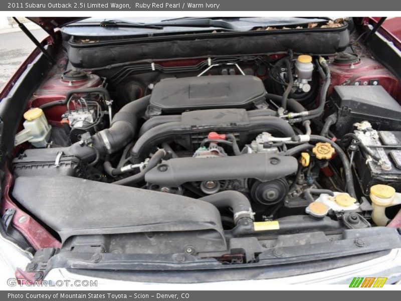 Ruby Red Pearl / Warm Ivory 2011 Subaru Outback 2.5i Limited Wagon