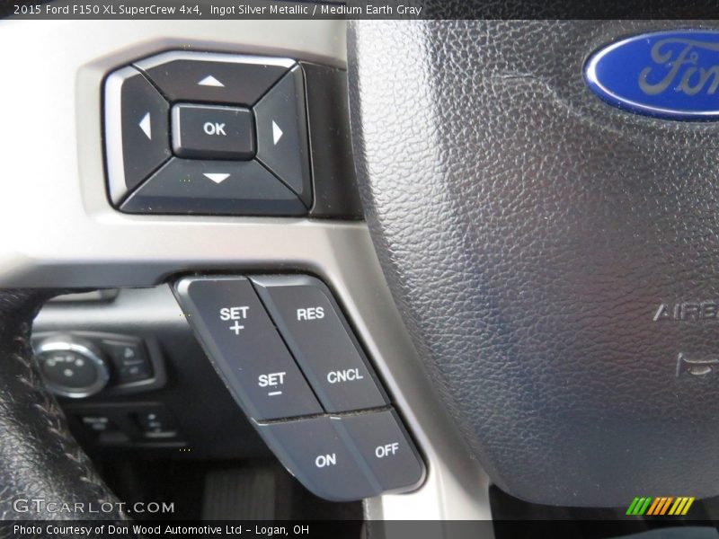 Ingot Silver Metallic / Medium Earth Gray 2015 Ford F150 XL SuperCrew 4x4