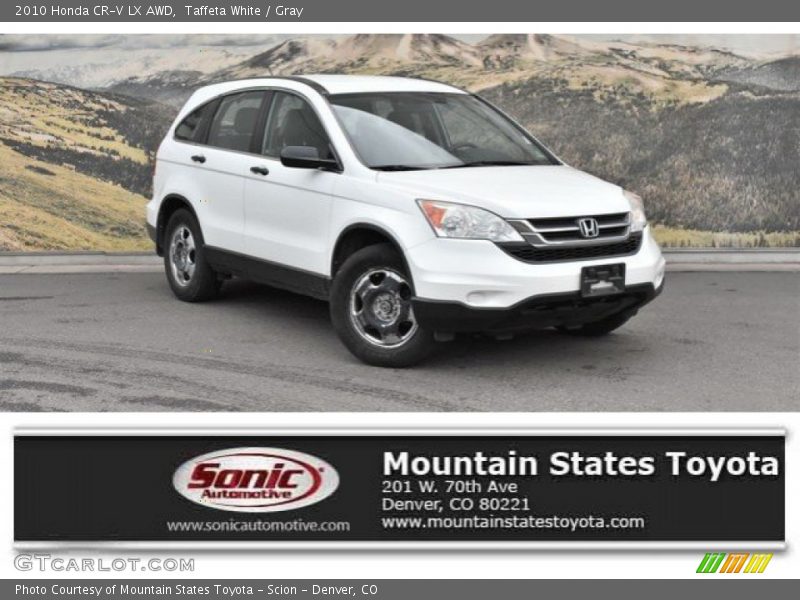 Taffeta White / Gray 2010 Honda CR-V LX AWD