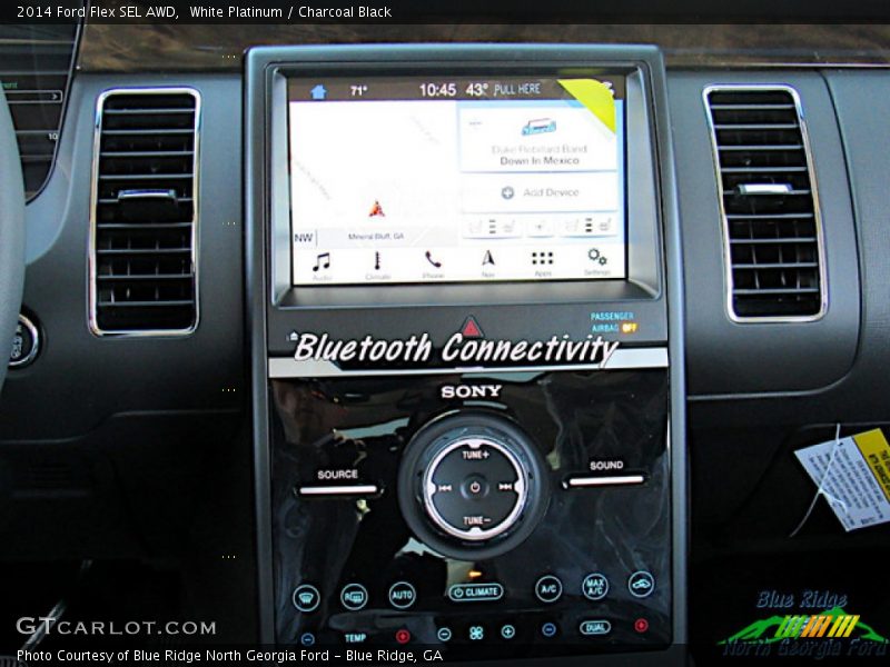 White Platinum / Charcoal Black 2014 Ford Flex SEL AWD