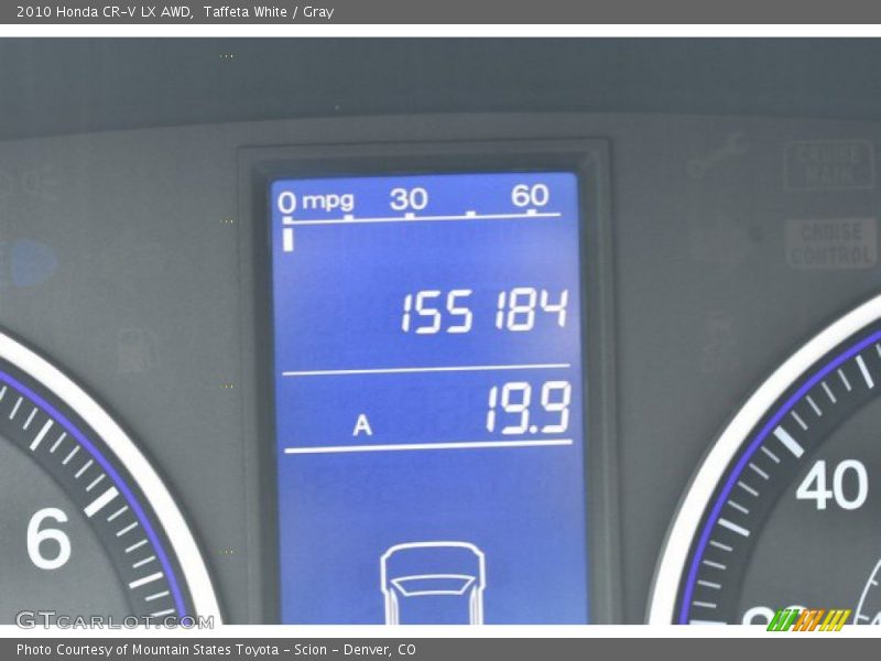 Taffeta White / Gray 2010 Honda CR-V LX AWD