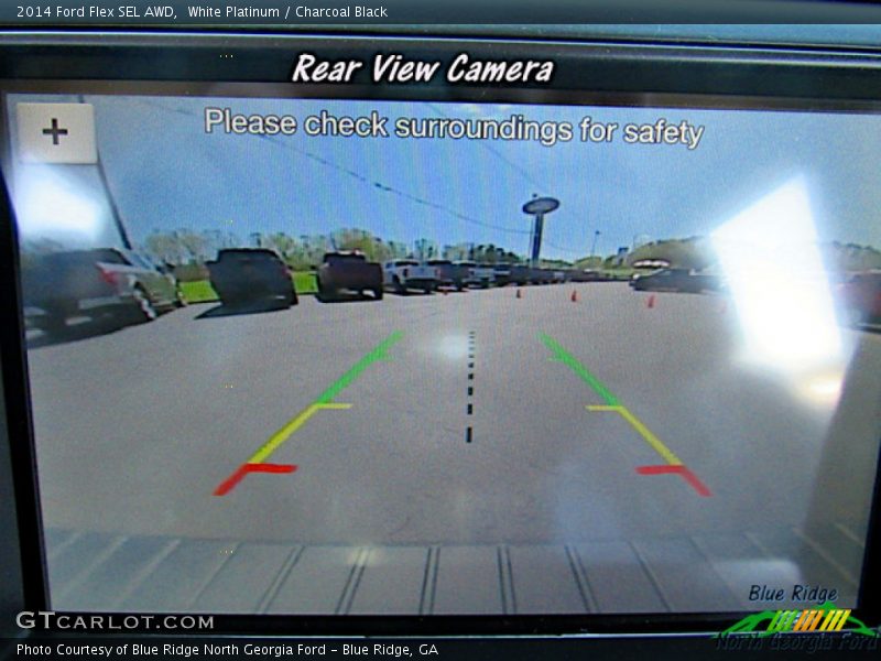 White Platinum / Charcoal Black 2014 Ford Flex SEL AWD