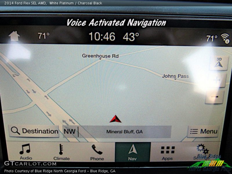 White Platinum / Charcoal Black 2014 Ford Flex SEL AWD