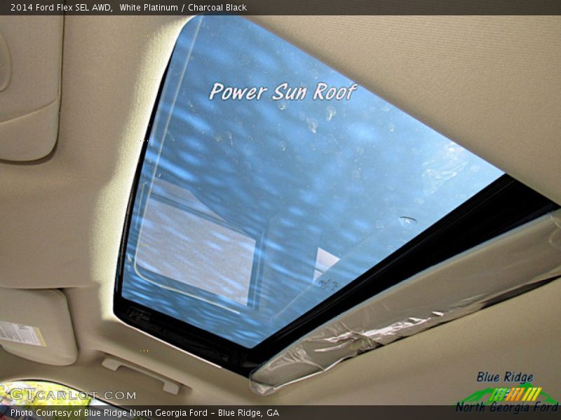 White Platinum / Charcoal Black 2014 Ford Flex SEL AWD