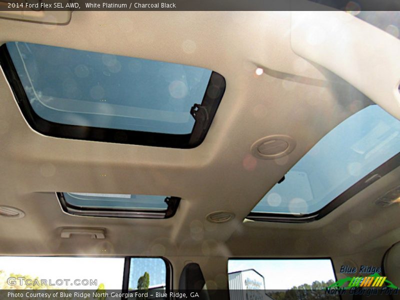 White Platinum / Charcoal Black 2014 Ford Flex SEL AWD