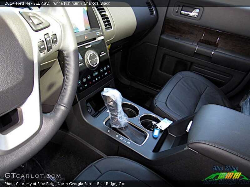 White Platinum / Charcoal Black 2014 Ford Flex SEL AWD