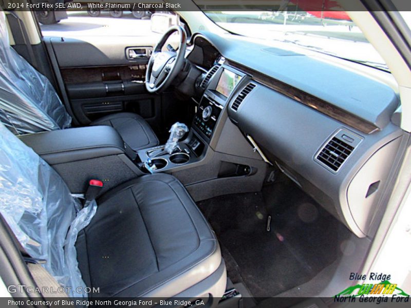 White Platinum / Charcoal Black 2014 Ford Flex SEL AWD