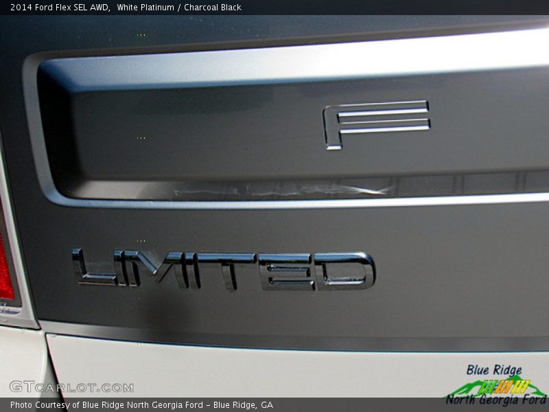 White Platinum / Charcoal Black 2014 Ford Flex SEL AWD