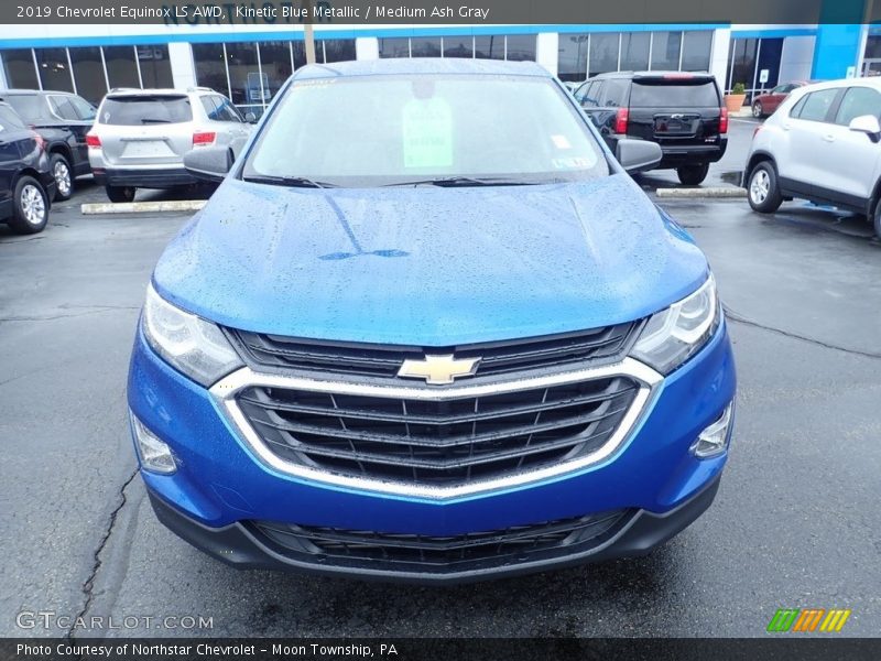 Kinetic Blue Metallic / Medium Ash Gray 2019 Chevrolet Equinox LS AWD