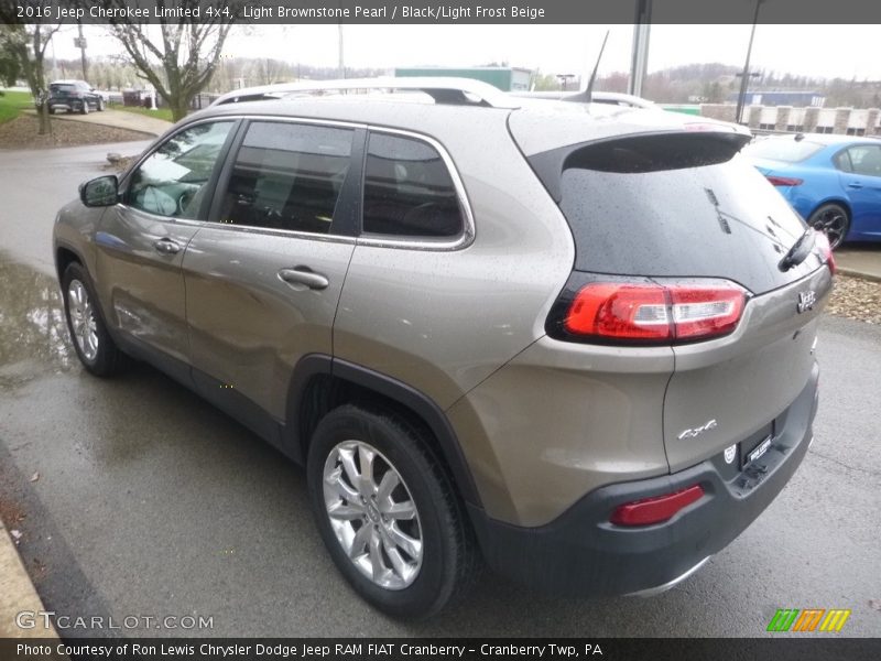 Light Brownstone Pearl / Black/Light Frost Beige 2016 Jeep Cherokee Limited 4x4