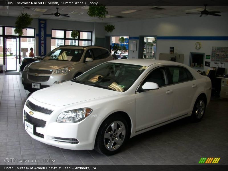 Summit White / Ebony 2009 Chevrolet Malibu LT Sedan