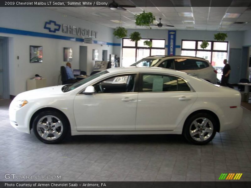 Summit White / Ebony 2009 Chevrolet Malibu LT Sedan