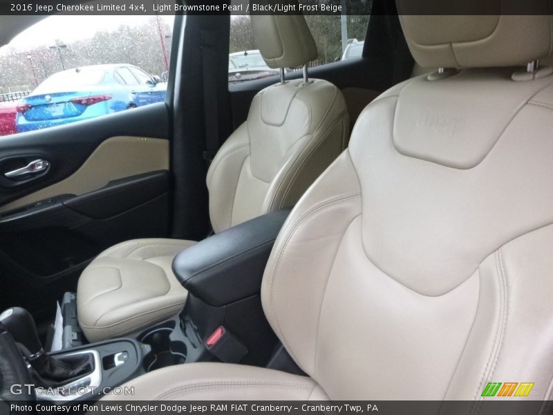 Light Brownstone Pearl / Black/Light Frost Beige 2016 Jeep Cherokee Limited 4x4