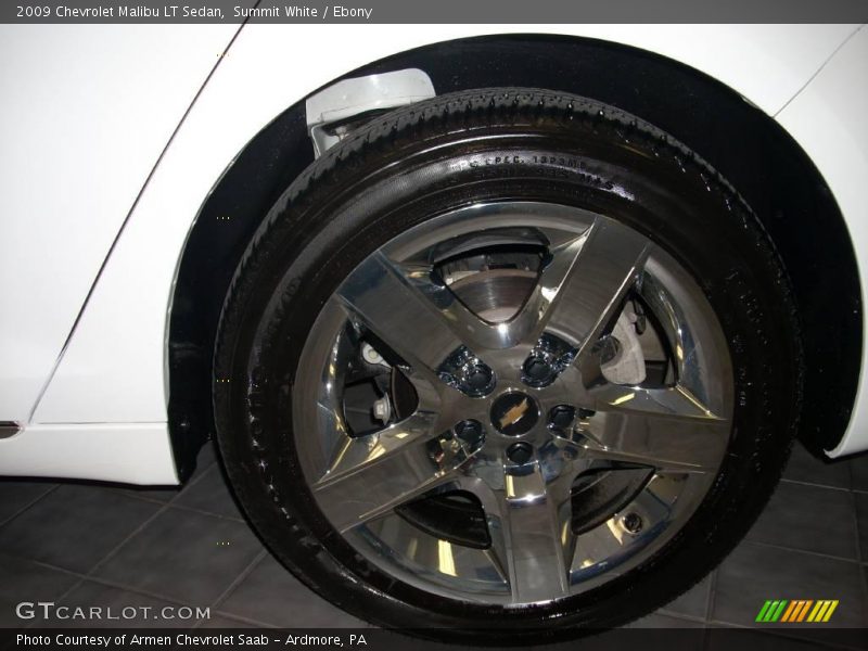 Summit White / Ebony 2009 Chevrolet Malibu LT Sedan