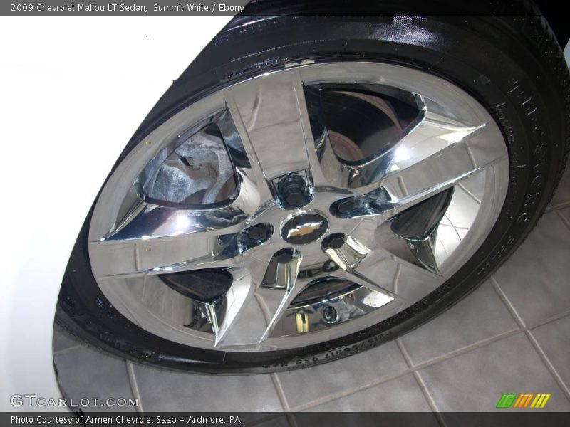 Summit White / Ebony 2009 Chevrolet Malibu LT Sedan
