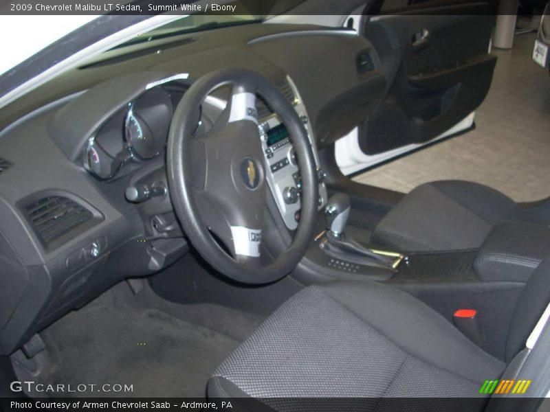 Summit White / Ebony 2009 Chevrolet Malibu LT Sedan