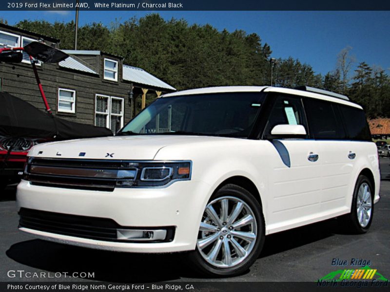 White Platinum / Charcoal Black 2019 Ford Flex Limited AWD