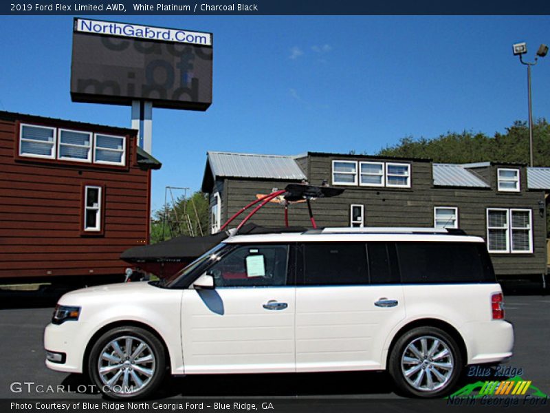 White Platinum / Charcoal Black 2019 Ford Flex Limited AWD
