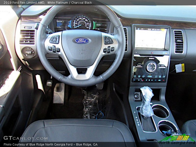 White Platinum / Charcoal Black 2019 Ford Flex Limited AWD