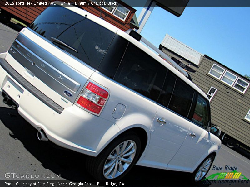 White Platinum / Charcoal Black 2019 Ford Flex Limited AWD