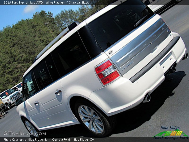 White Platinum / Charcoal Black 2019 Ford Flex Limited AWD