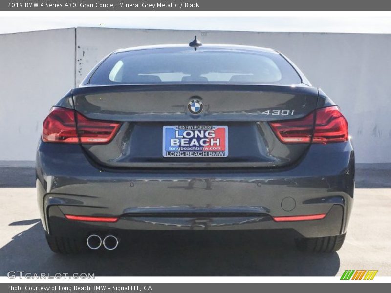 Mineral Grey Metallic / Black 2019 BMW 4 Series 430i Gran Coupe