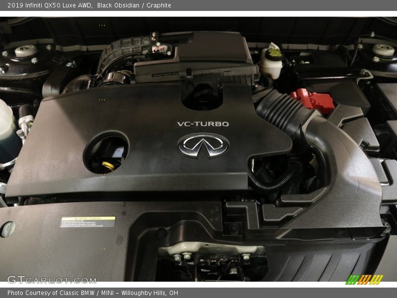 Black Obsidian / Graphite 2019 Infiniti QX50 Luxe AWD