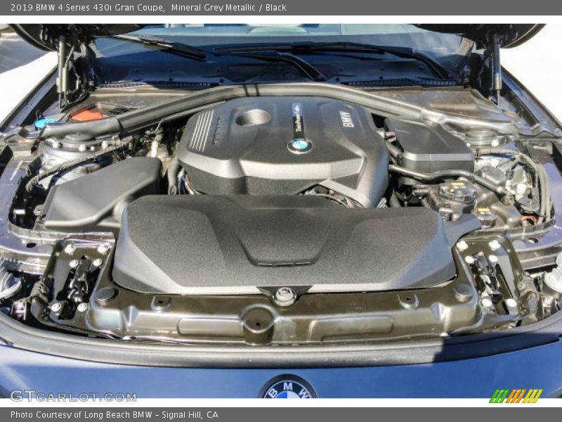 Mineral Grey Metallic / Black 2019 BMW 4 Series 430i Gran Coupe