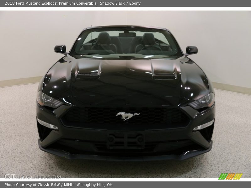 Shadow Black / Ebony 2018 Ford Mustang EcoBoost Premium Convertible
