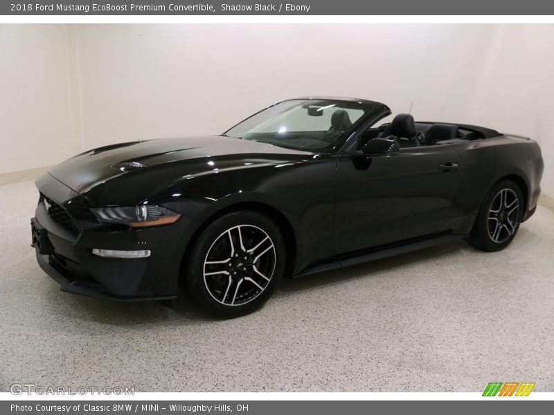 Shadow Black / Ebony 2018 Ford Mustang EcoBoost Premium Convertible